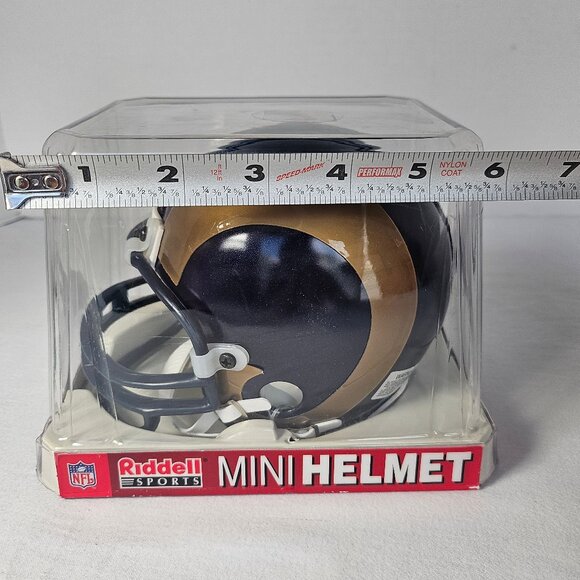 Mini Helmet Riddle Sports Mini Football Helmet NFL St Louis Rams - Picture 8 of 9